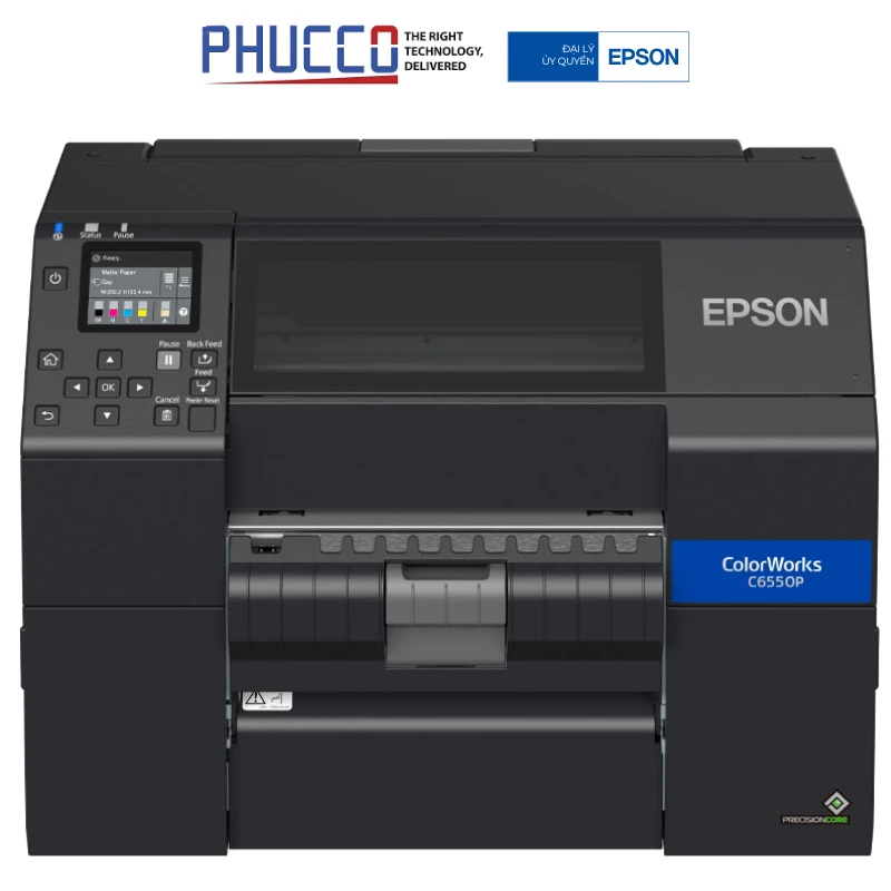 Máy In Nhãn Màu Epson Colorworks C6550P (P/N:C31CH77206E1) | Phúc Cơ