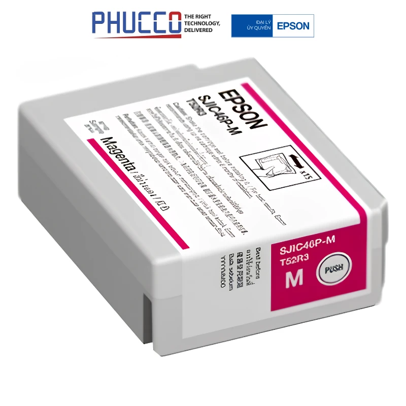 Mực in Epson SJIC40P-M Magenta Ink Cartridge - Dùng Cho Máy In Epson ColorWorks C6050/6550 Series - C13T44G100 | Phúc Cơ