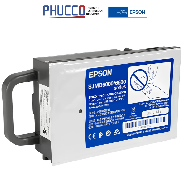 Mực Thải SJMB6000:MAINT. BOX - Dùng Cho Máy In Epson Colorworks C6050/6550 Series - C13T44G100 | Phúc Cơ