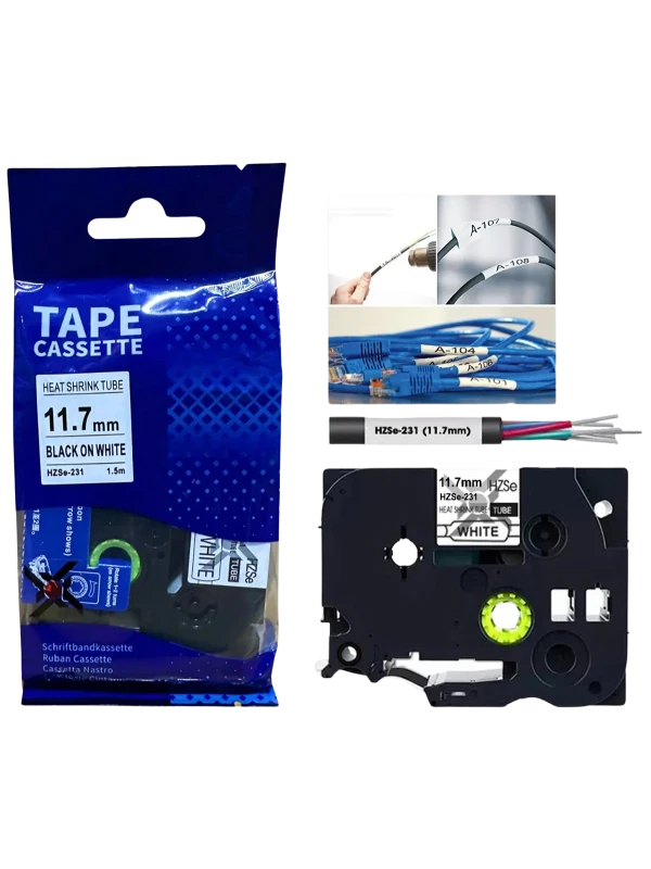 Ống co nhiệt HZSe-231, khổ 12mm x 1,5m, cáp 3.6-7.0mm, màu trắng | Phúc Cơ