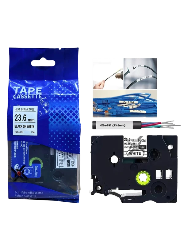 Ống co nhiệt HZSe-251, khổ 24mm x 1,5m, cáp 7.3-14.3mm, màu trắng | Phúc Cơ