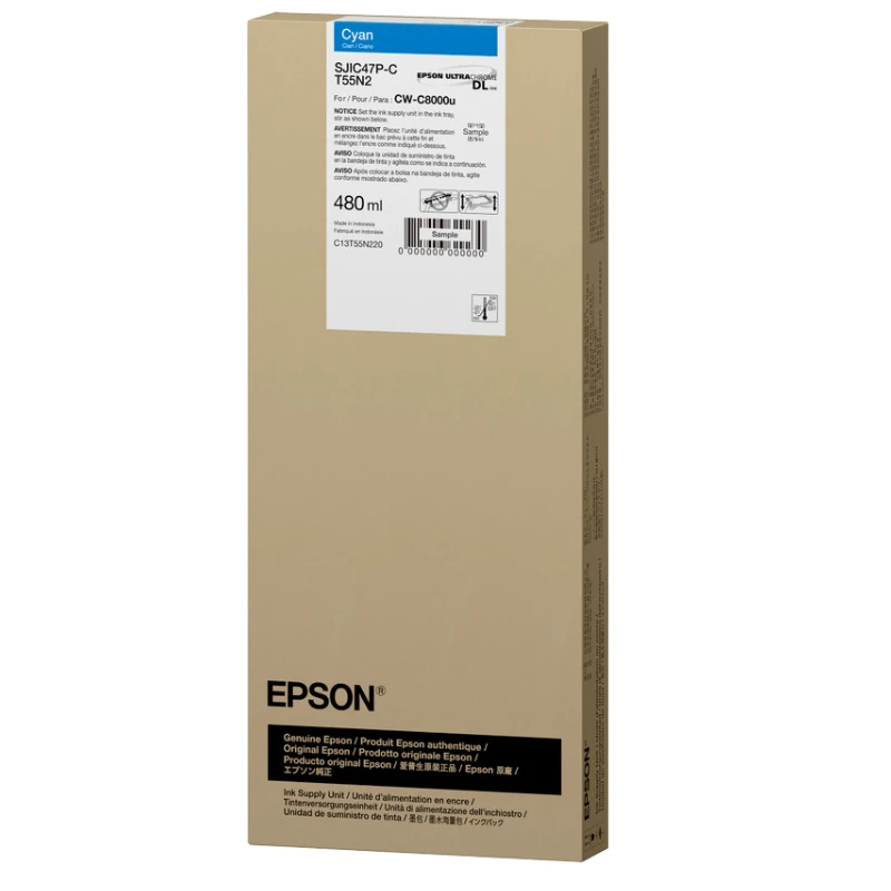 Mực in Epson SJIC47P-C Black Ink Cartridge - Dùng Cho Máy In Epson ColorWorks C8050 -C13T55S100 | Phúc Cơ