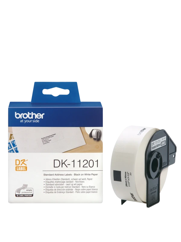 Brother Dk-11201, 29Mm X 90Mm X 400 Nhãn, Nhãn Bế, Giấy Decal
