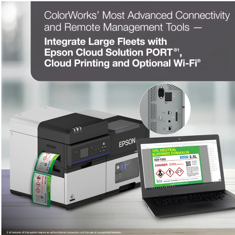 Máy In Nhãn Màu Công Nghiệp Epson Colorworks C8050 (P/N:c31Cl02106)