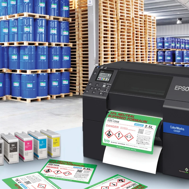 Máy In Nhãn Màu Epson Colorworks C6550P (P/N:c31Ch77206E1)