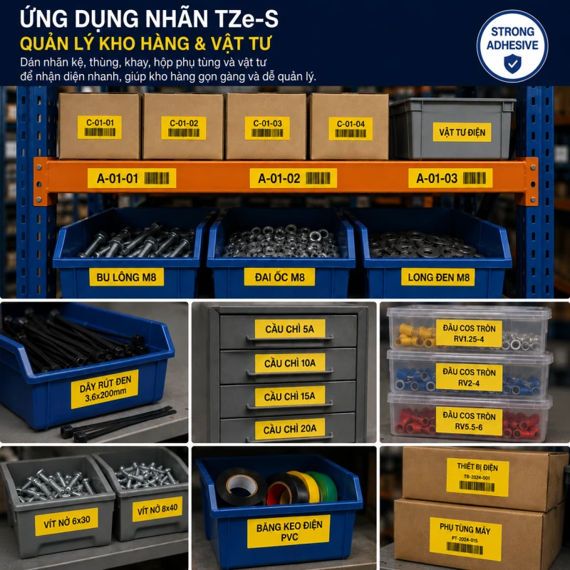 Nhãn In Brother Siêu Dính Tze-S631