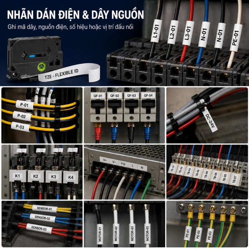 Nhãn In Brother Tze-Fx231