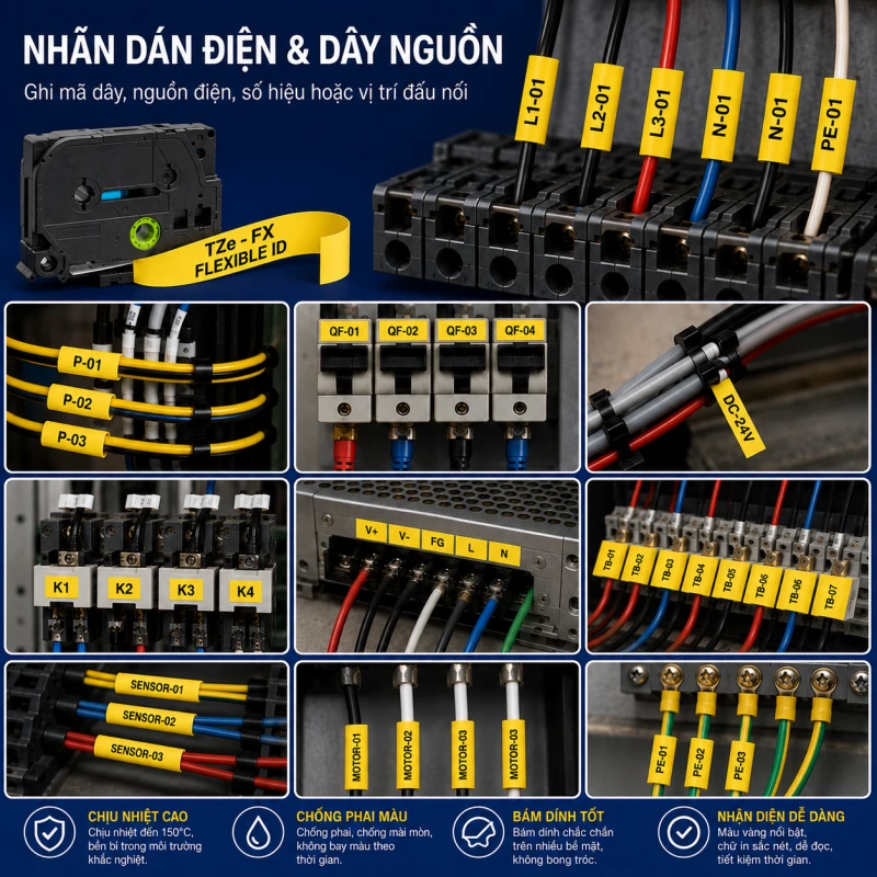 Nhãn In Brother Tze-Fx631