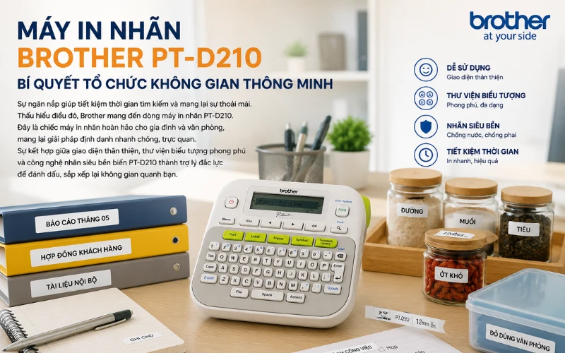 Tổng quát thông tin về máy Brother PT-D210