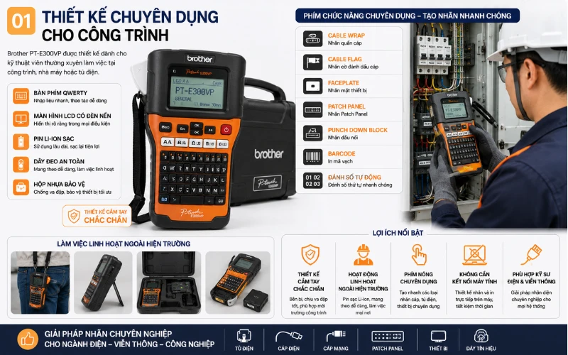 Thiết kế cầm tay chuyên dụng cho kỹ sư điện