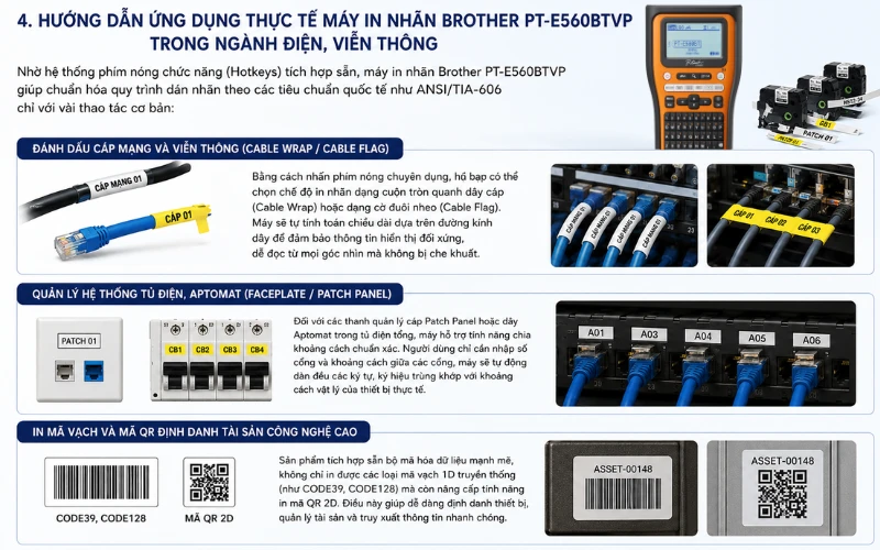 Máy In Nhãn Brother Pt-E560Btvp