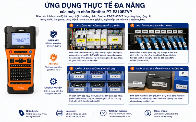 Máy in nhãn Brother PT-P310BTVP