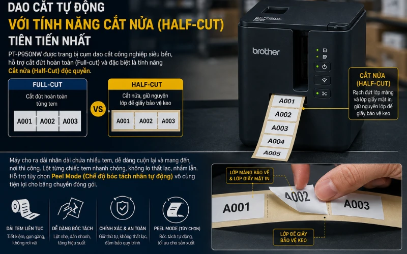 Dao cắt Half-Cut Brother PT-P950NW