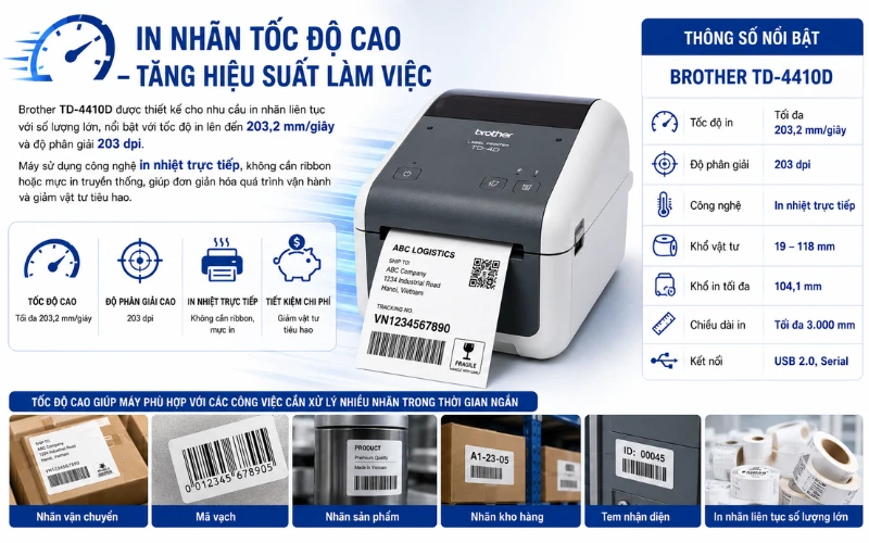 In nhãn tốc độ cao – Tăng hiệu suất làm việc