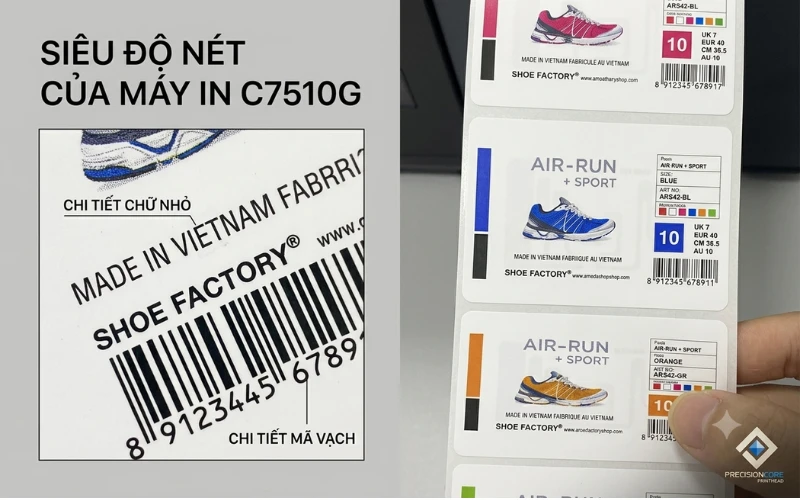 Đầu in siêu nét của Epson CW-C7510G