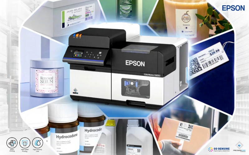 Máy In Nhãn Màu Công Nghiệp Epson Colorworks C8050