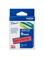 Brother Tze-421, Khổ 9Mm, Dài 8M, Black On Red, Chống Thấm Nước